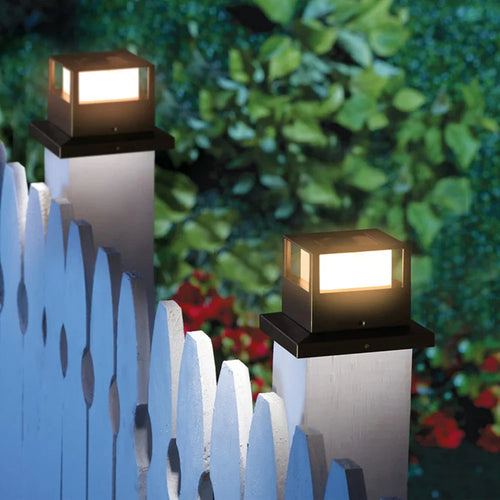 LED solkolonne lys for utendørs bruk - Værbestandig og energibesparende utendørsbelysning, ideell for hage og terrasse | Luvikno