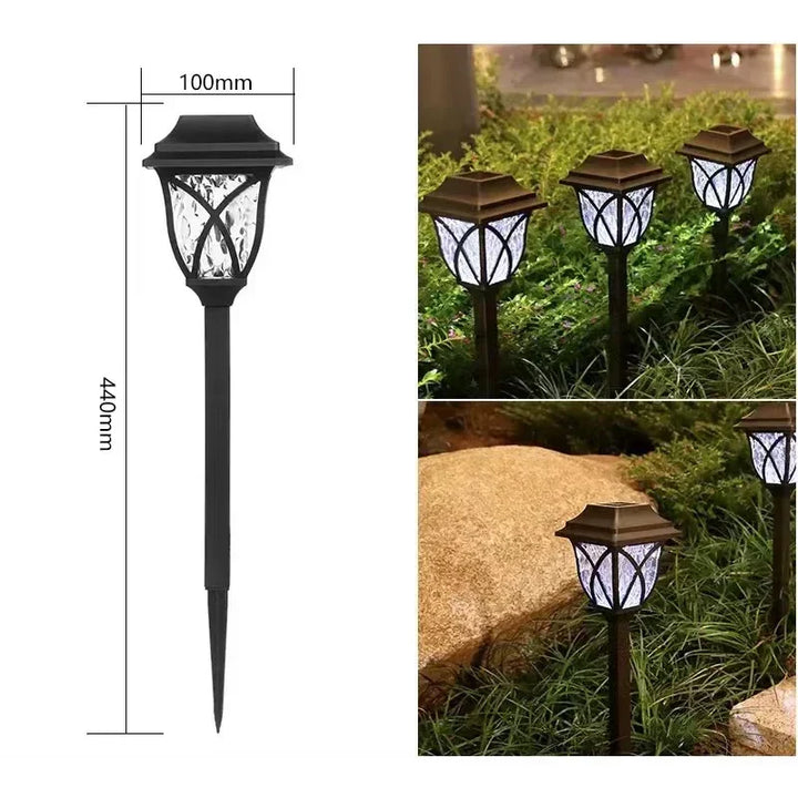 LED Solcelle Hagebelysning – Dekorative Solkraftdrevne Plenlys for Utendørs Stier | Luvikno