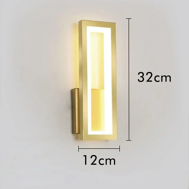 Moderne LED Innendørs Vegglampe i Minimalistisk Design – Stilig Vegglampe for Stue og Gang | Luvikno
