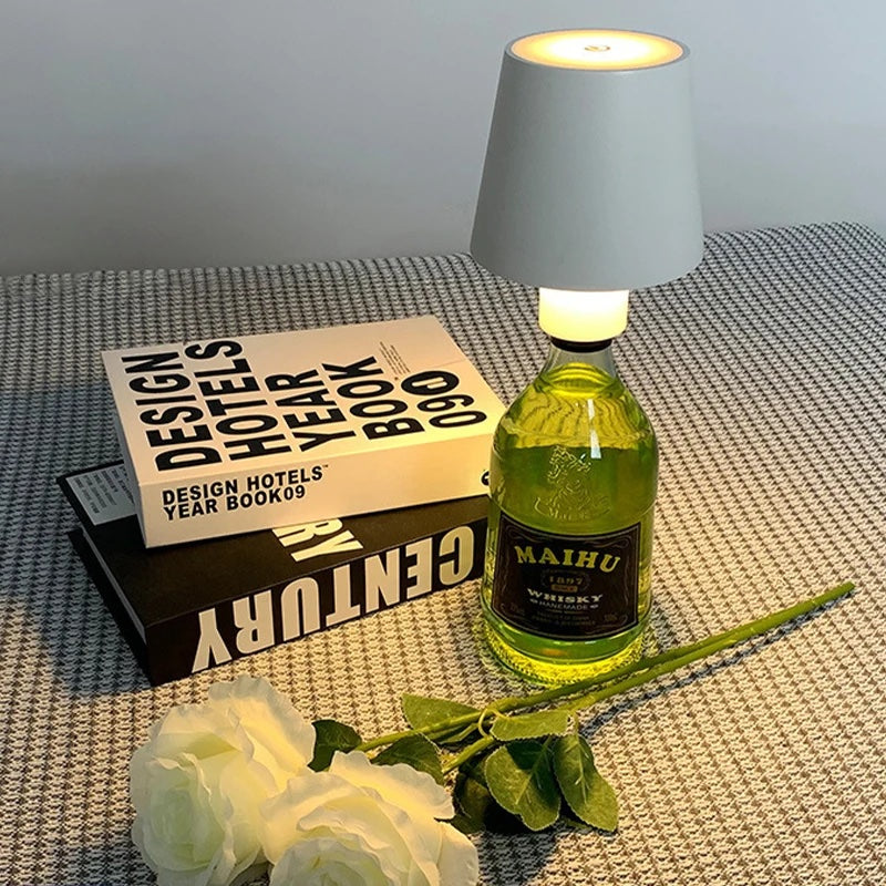 Luvikno | Bottlelight - Trådlampet, oppladbar lampe for flasker