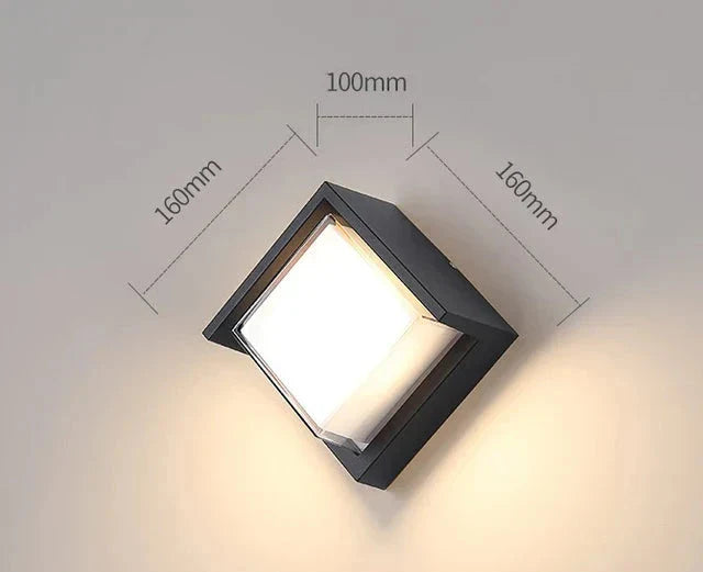 Moderne Vegglampe for Utendørs – Værbestandig LED Utendørslys for Terrasse & Hage | Luvikno