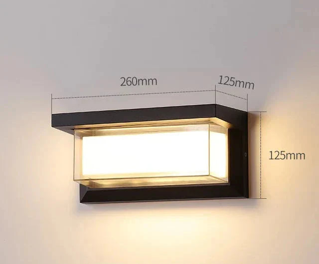 Moderne Vegglampe for Utendørs – Værbestandig LED Utendørslys for Terrasse & Hage | Luvikno