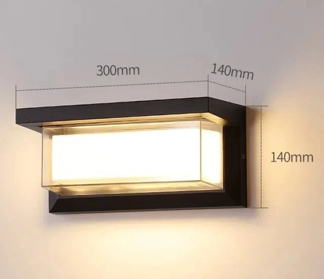 Moderne Vegglampe for Utendørs – Værbestandig LED Utendørslys for Terrasse & Hage | Luvikno