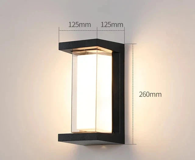 Moderne Vegglampe for Utendørs – Værbestandig LED Utendørslys for Terrasse & Hage | Luvikno
