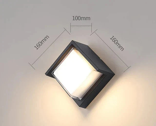 Moderne Vegglampe for Utendørs – Værbestandig LED Utendørslys for Terrasse & Hage | Luvikno
