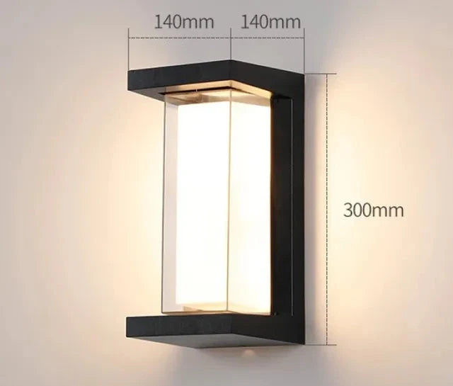 Moderne Vegglampe for Utendørs – Værbestandig LED Utendørslys for Terrasse & Hage | Luvikno