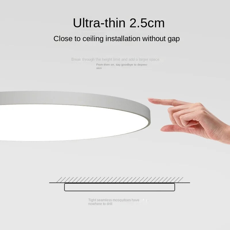 Taklys Rund LED Moderne Flush Fixture Luvikno