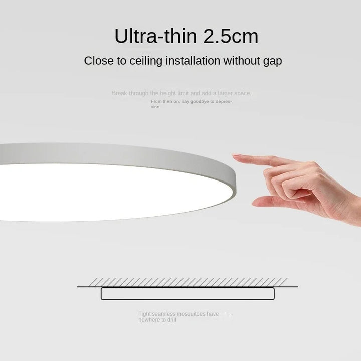 Taklys Rund LED Moderne Flush Fixture Luvikno