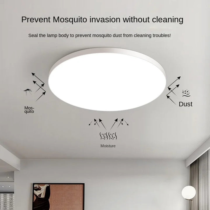 Taklys Rund LED Moderne Flush Fixture Luvikno