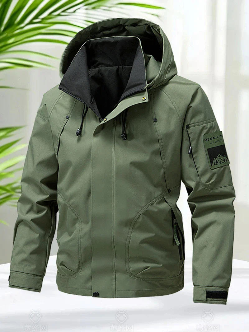 Luvik | Herre Softshell-jakke - Lett, Vanntett & Med hette