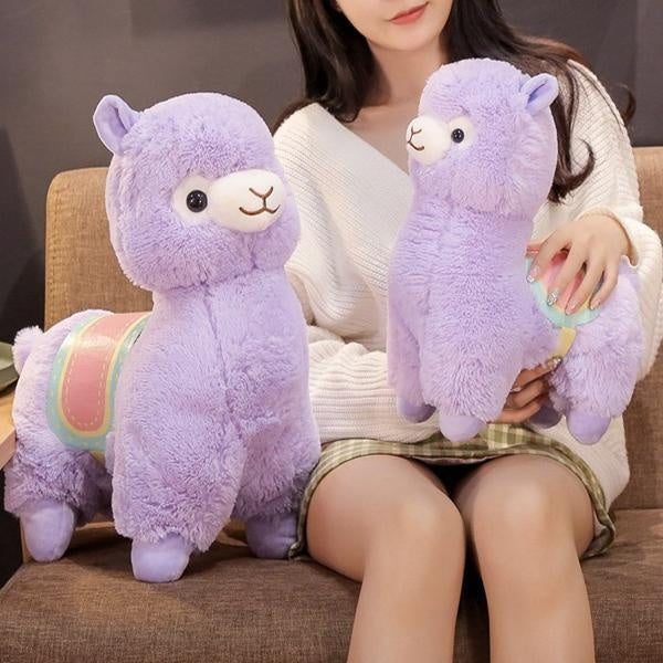 Llama Alpaca Plush Toy With Saddle | Luvikno
