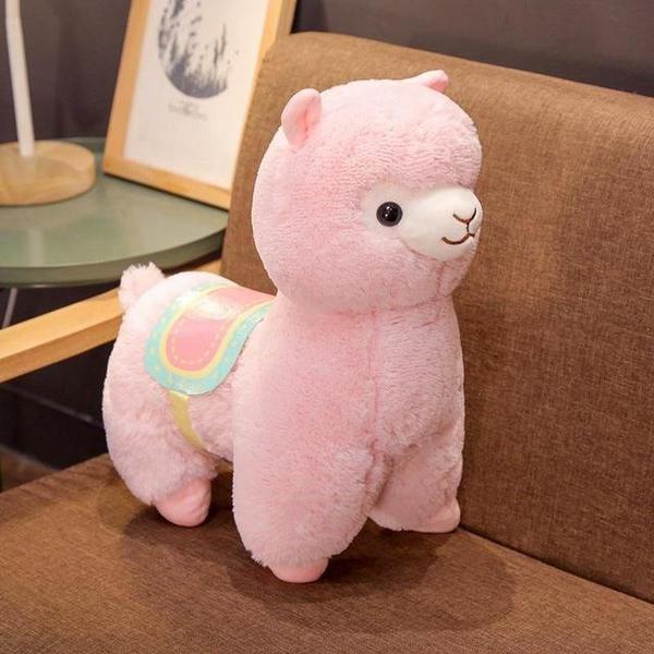 Llama Alpaca Plush Toy With Saddle | Luvikno