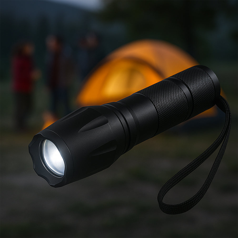 Taclight LED Zoom Fakkel (vanntett og støtsikker) m/5 funksjoner | Luvikno
