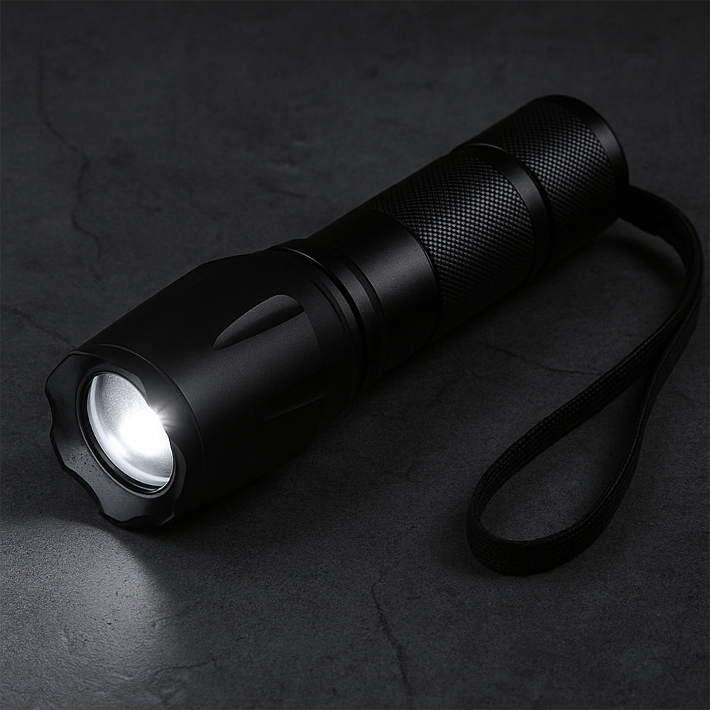 Taclight LED Zoom Fakkel (vanntett og støtsikker) m/5 funksjoner | Luvikno