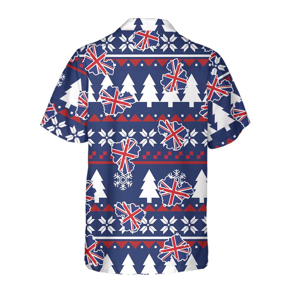 Luvik | London Stygg julesweater, julesweater med Englands flagg for menn