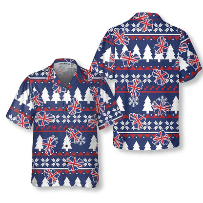 Luvik | Lontoo Ruma joulupaita, joulupaita Englannin lipulla miehille