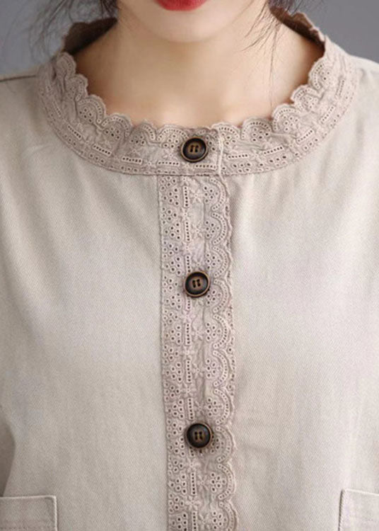 Luvik | Beige retro Farkut Laukut Vapaa-ajan Takit