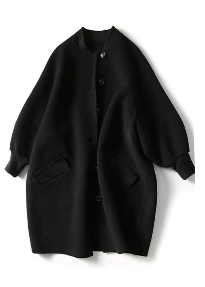 Luvik | Villakangas patchwork-takit mustilla nappitaskuilla talvi