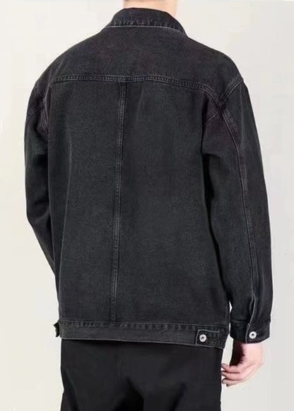 Luvik | sininen Peter Pan kaulus taskut farkku miesten takit