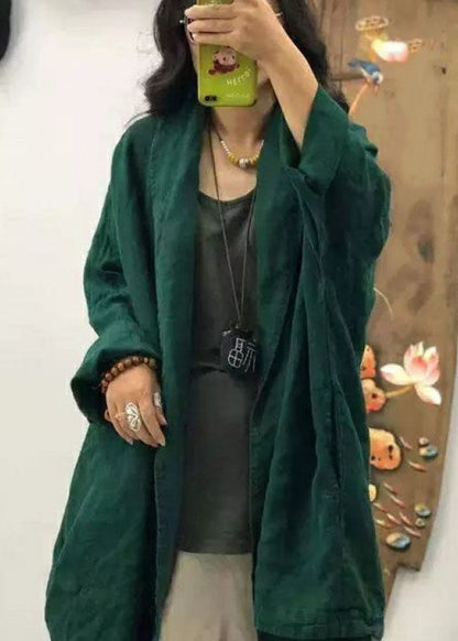 Luvik | Taskusuklaa Peter Pan kauluksella pellavasta takit pitkillä hihoilla