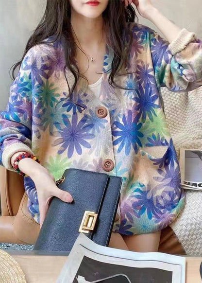 Luvik | Väri Blokki Napin Tasku Merino Neulotut Takit