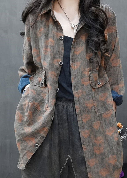 Luvik | Peter Pan kaulus vert Batik taskut takit pitkät hihat