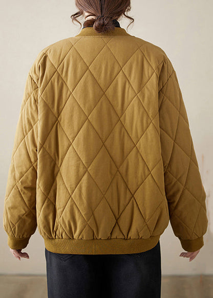 Luvik | Khaki Brode Nappi Taskut Paksut Takit Talvi