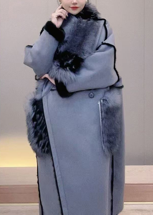 Luvik | Khaki Faux fur krage av faux fur F lommer Skinn Vinterjakker