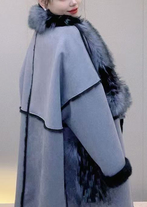 Luvik | Khaki Faux fur krage av faux fur F lommer Skinn Vinterjakker