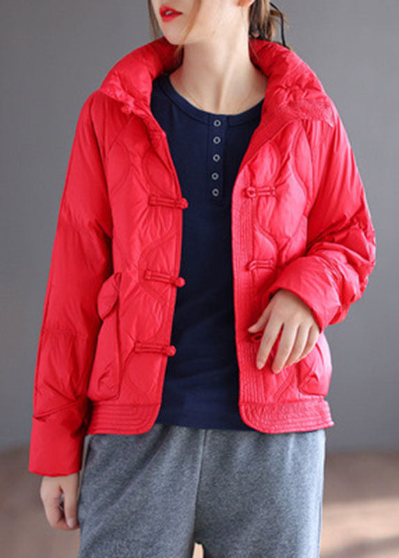 Luvik | Vaalea vihreä untuvatakki nappien kanssa