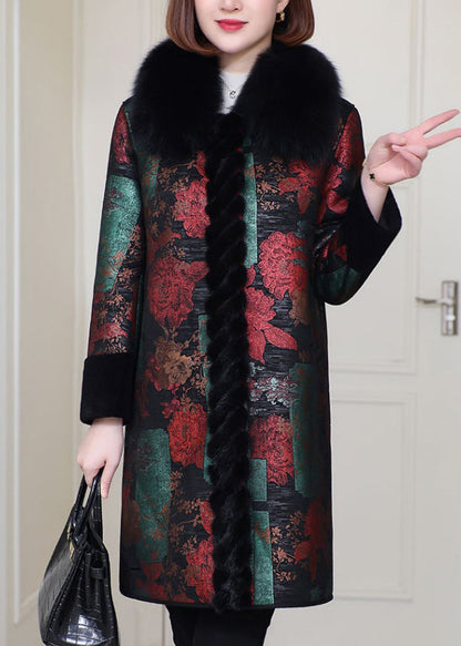 Luvik | Keinoturkista valmistettu lilaväriäinen nahka- ja turkistakki