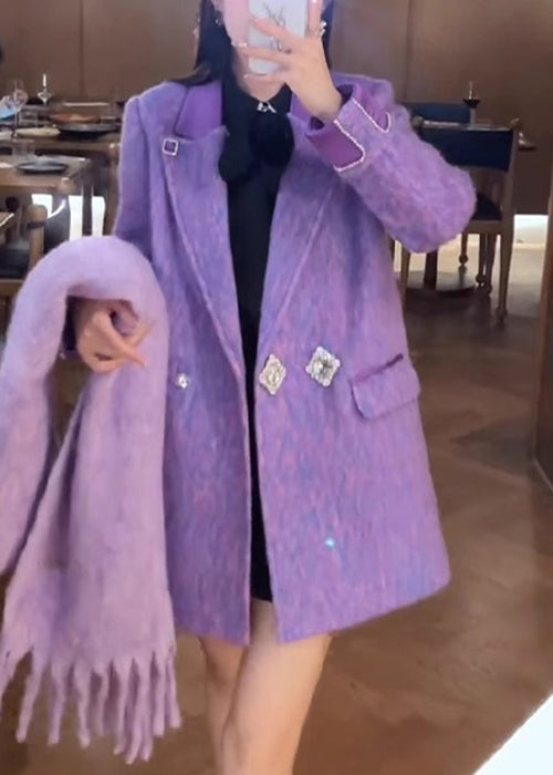 Luvik | Lilac hjørneflappeblazer