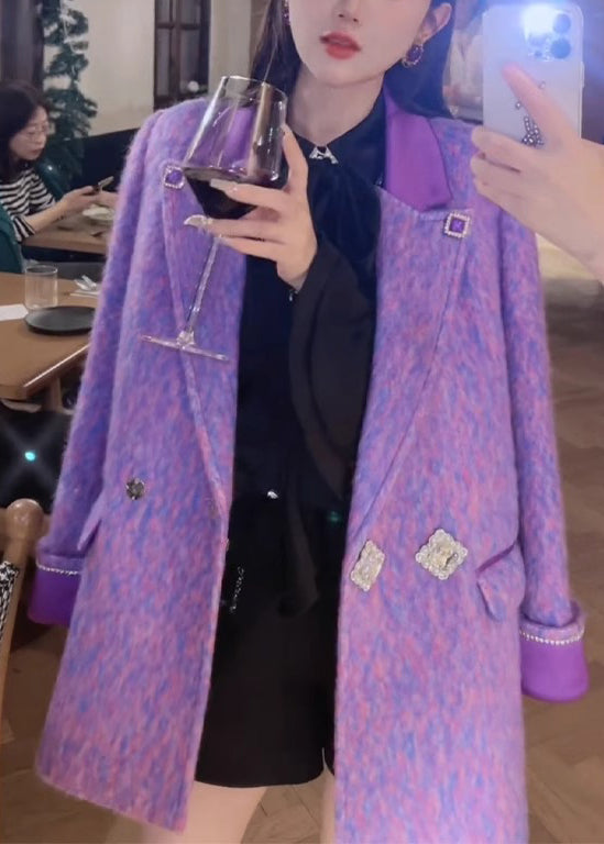 Luvik | Lilac hjørneflappeblazer