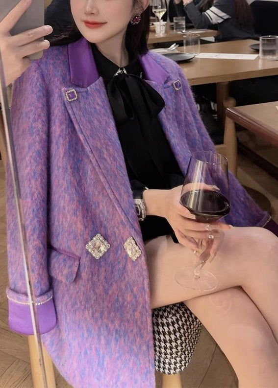 Luvik | Lilac hjørneflappeblazer