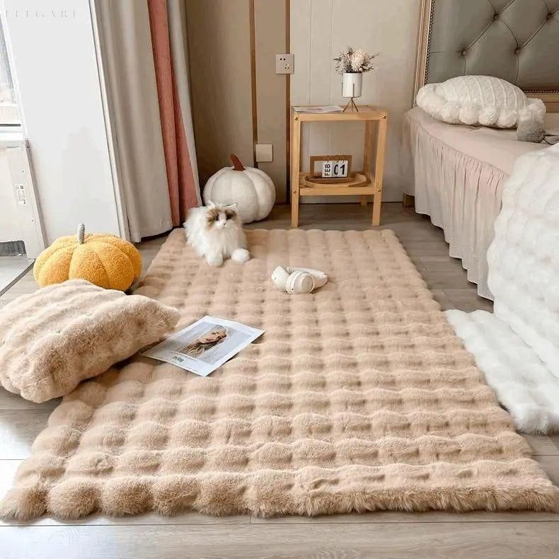 Lorvi - Plush Fashion BubLuviknoe Flower Rugs | Luvikno