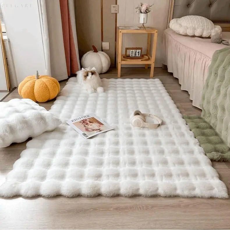 Lorvi - Plush Fashion BubLuviknoe Flower Rugs | Luvikno