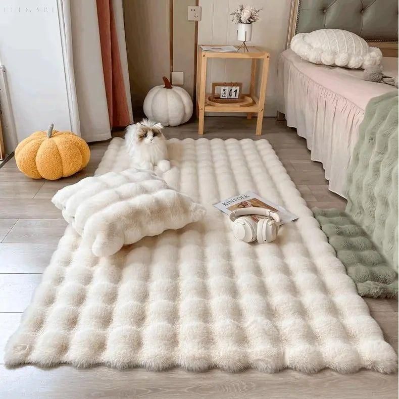 Lorvi - Plush Fashion BubLuviknoe Flower Rugs | Luvikno
