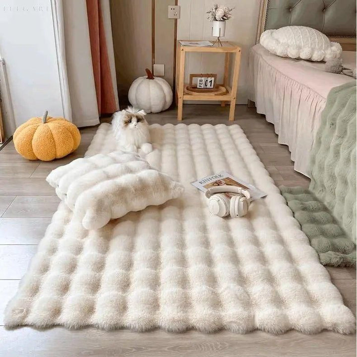 Lorvi - Plush Fashion BubLuviknoe Flower Rugs | Luvikno
