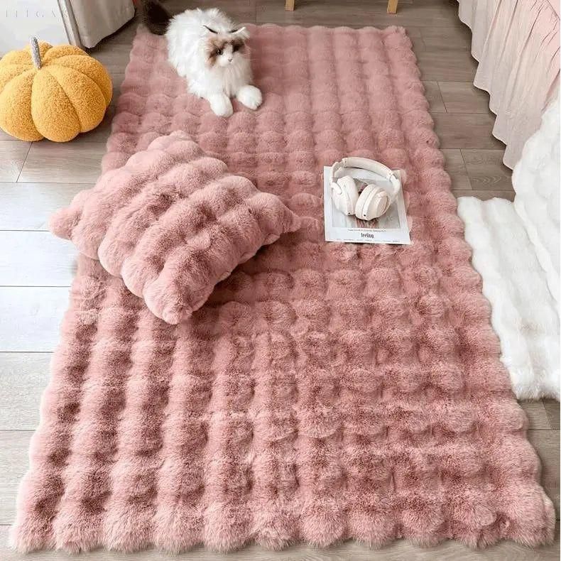 Lorvi - Plush Fashion BubLuviknoe Flower Rugs | Luvikno