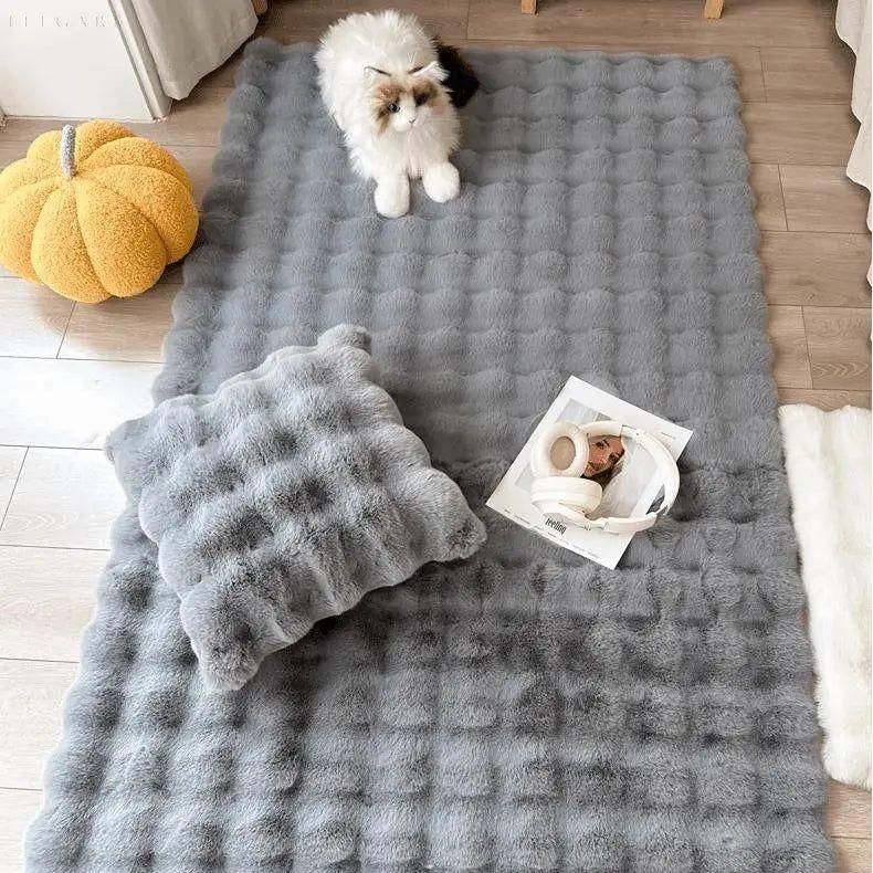 Lorvi - Plush Fashion BubLuviknoe Flower Rugs | Luvikno