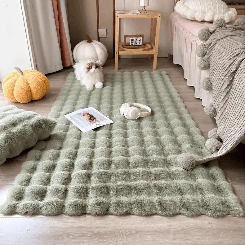 Lorvi - Plush Fashion BubLuviknoe Flower Rugs | Luvikno