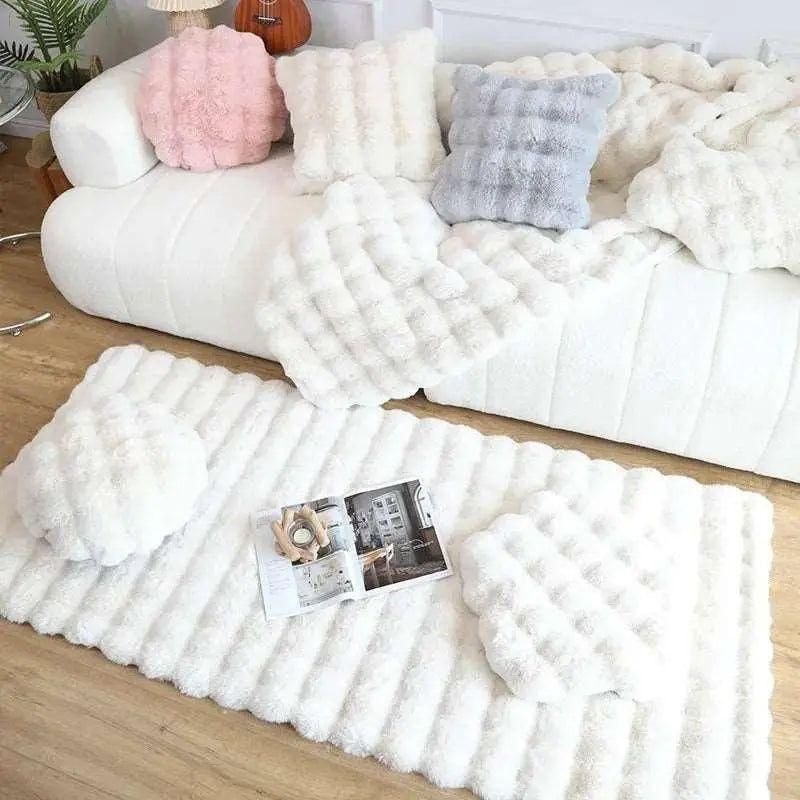 Lorvi - Plush Fashion BubLuviknoe Flower Rugs | Luvikno