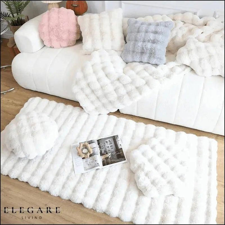 Lorvi - Plush Fashion BubLuviknoe Flower Rugs | Luvikno