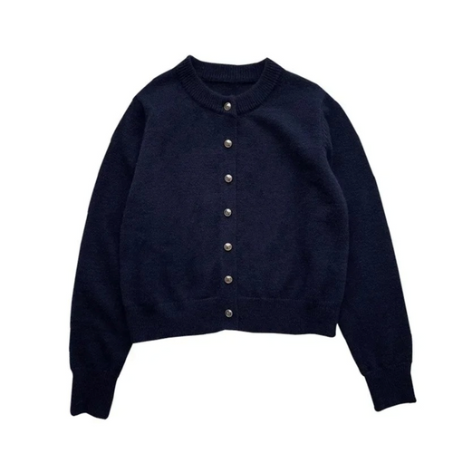 Luvik | Cardigan med Rund Hals