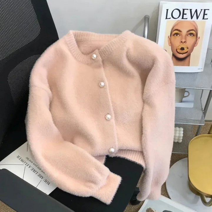 Luvik | Cardigan med Rund Hals