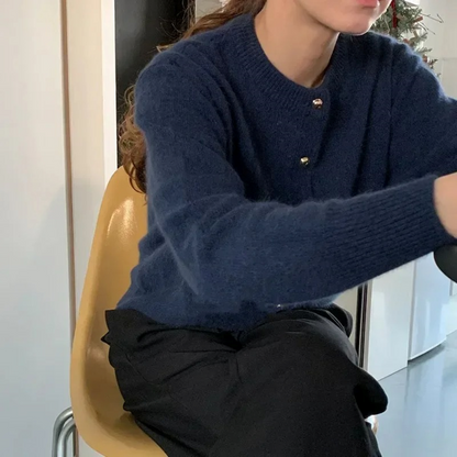 Luvik | Neuletakki Pyöreällä Kaula-aukoilla