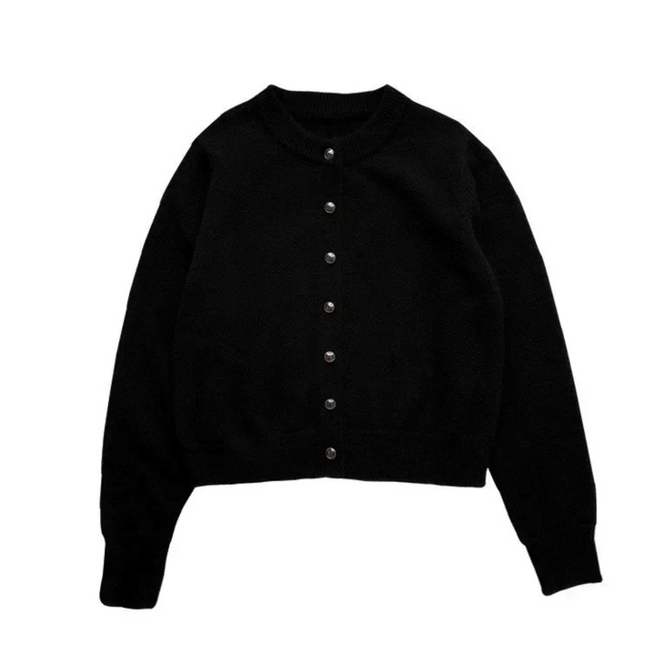 Luvik | Cardigan med Rund Hals
