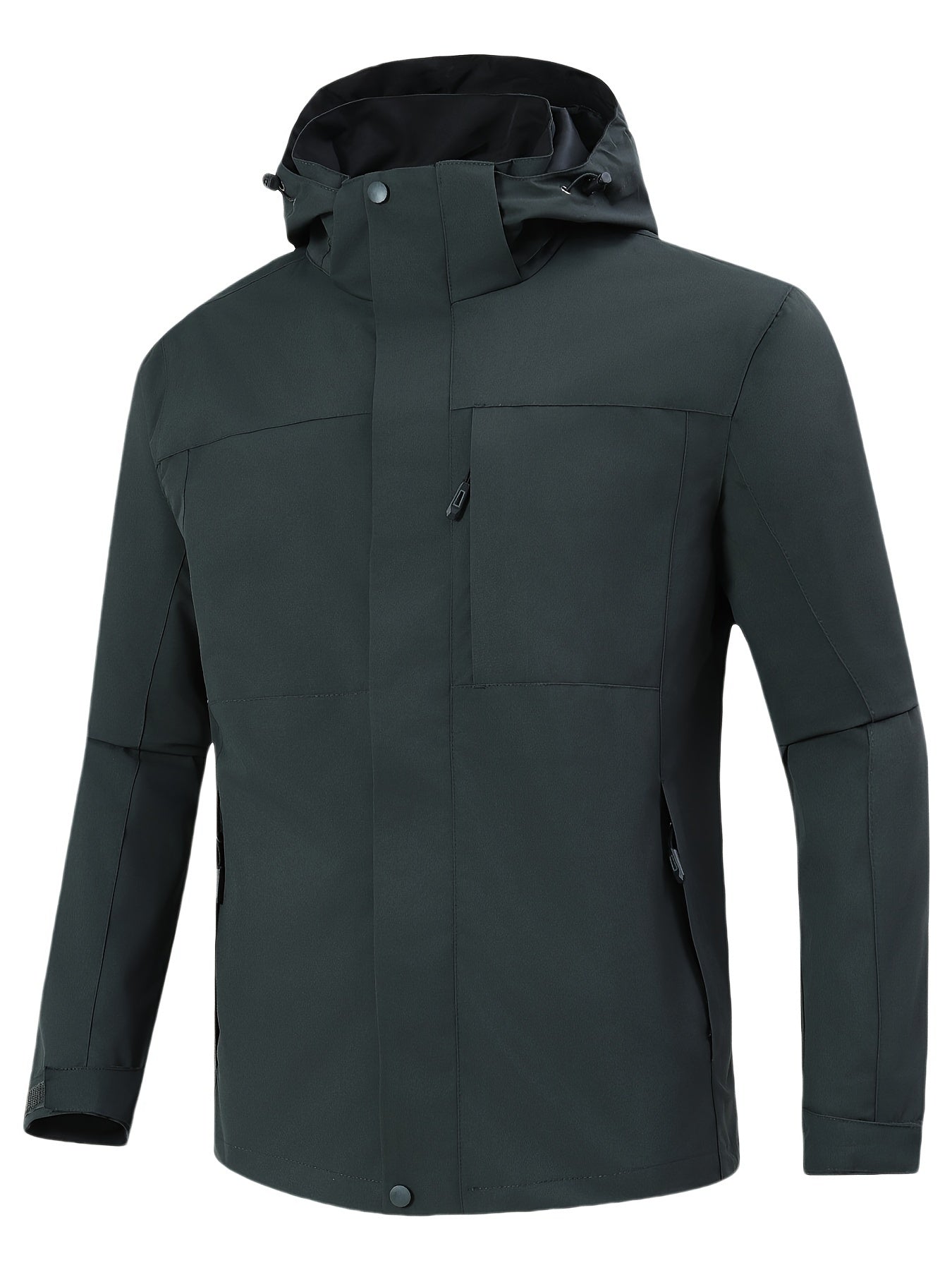 Luvik | Kevyt, vettä hylkivä miesten sadetakki hupulla vapaa-aikaan ja kaupunkiin