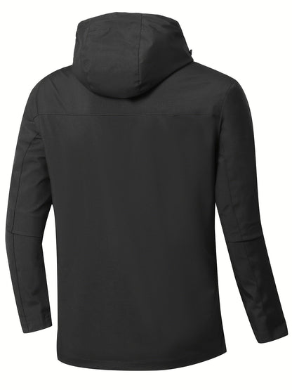 Luvik | Kevyt, vettä hylkivä miesten sadetakki hupulla vapaa-aikaan ja kaupunkiin