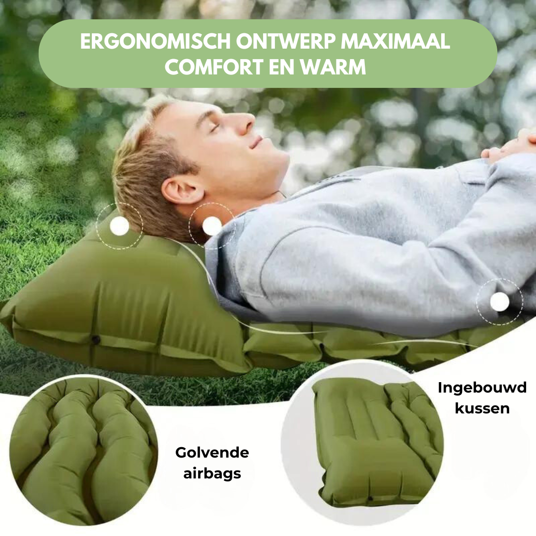 Luvikno | Liggeunderlag - Camping - Innebygd Pumpe